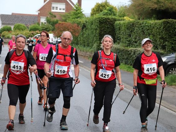 Marcheurs rue de Feleine, la fin du parcours est proche!
Photo USVA