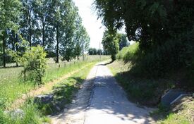 Le long de la piste cyclable (D100).